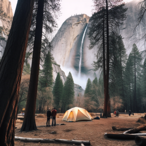 Yosemite Falls camping